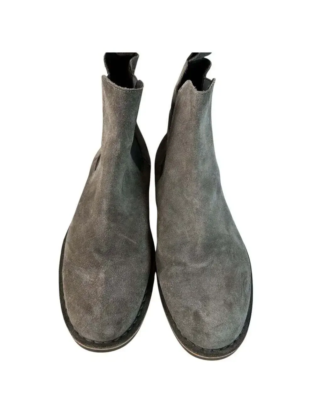 The Rail Mens Suede Chelsea Boots With Rubber Soles Size Grey Classic Casualcore